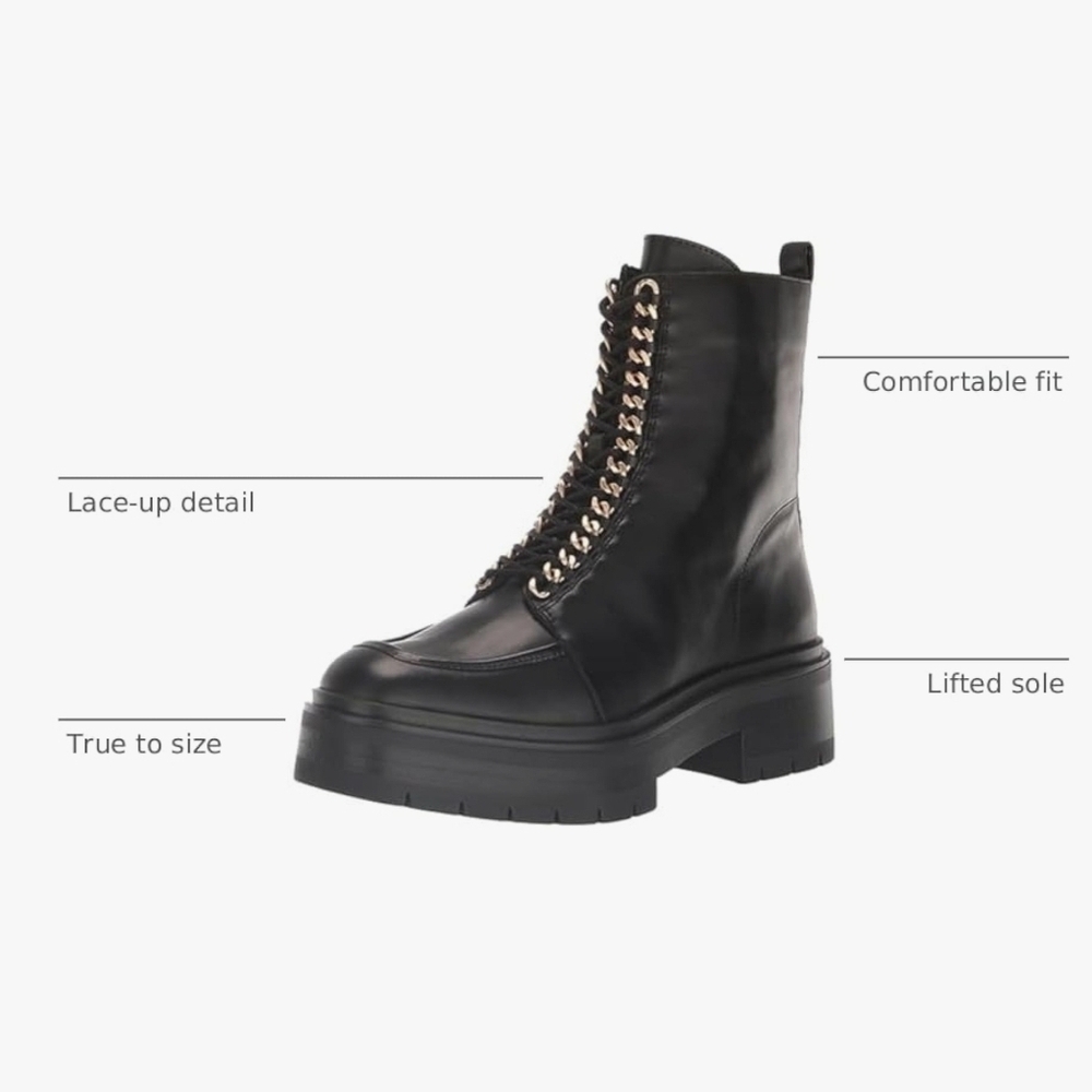 ✨ Sam Edelman Lovrin Chain Platform Combat Boots ✨ - Picture 3 of 9